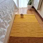 Medium Yellow Rug - 70x140cm - Ring Line Rug