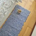 Runner Rug Blue White Rug - Soft Rug