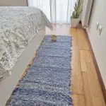 Runner Rug Blue White Rug - Soft Rug