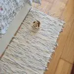 Runner Rug Cream Blue Orange - 50x200cm - Soft Rug