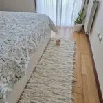 Runner Rug Cream Blue Orange - 50x200cm - Soft Rug