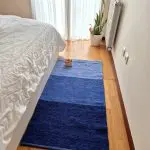 Medium Blue Rug - 70x140cm - Ring Line Rug