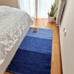 Medium Blue Rug - 70x140cm - Ring Line Rug