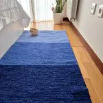 Medium Blue Rug - 70x140cm - Ring Line Rug