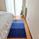 Medium Blue Rug - 70x140cm - Ring Line Rug