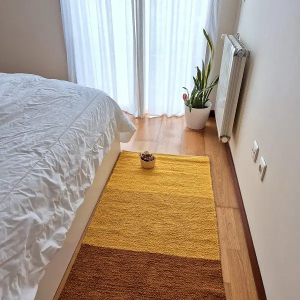 Medium Yellow Rug - 70x140cm - Ring Line Rug