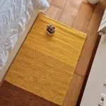 Medium Yellow Rug - 70x140cm - Ring Line Rug