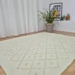 Large Cream de Mint - 150x200cm - Knotted Rug