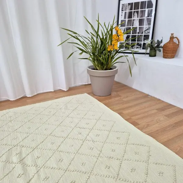 Large Cream de Mint - 150x200cm - Knotted Rug