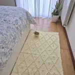 Medium Soft Pastel Yellow Rug - 70x140cm - Knotted Rug