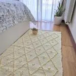 Medium Soft Pastel Yellow Rug - 70x140cm - Knotted Rug