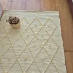 Medium Soft Pastel Yellow Rug - 70x140cm - Knotted Rug