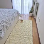 Medium Soft Pastel Yellow Rug - 70x140cm - Knotted Rug