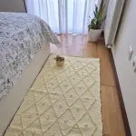 Medium Soft Pastel Yellow Rug - 70x140cm - Knotted Rug