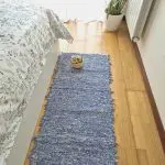 Runner Rug Blue White Rug - Soft Rug