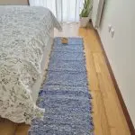 Runner Rug Blue White Rug - Soft Rug