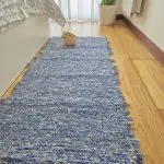Runner Rug Blue White Rug - Soft Rug