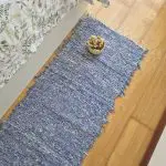Runner Rug Blue White Rug - Soft Rug