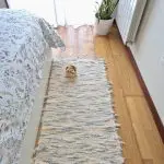 Runner Rug Cream Blue Orange - 50x200cm - Soft Rug