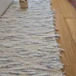 Runner Rug Cream Blue Orange - 50x200cm - Soft Rug