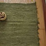 Medium Olive Green Rug - 70x140cm - Soft Rug