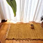 Small Dark Yellow Rug - 50x100cm - Soft Rug