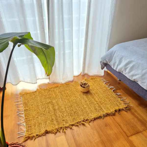 Small Dark Yellow Rug - 50x100cm - Soft Rug