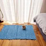 Small Blue Rug - 50x100cm - Soft Rug