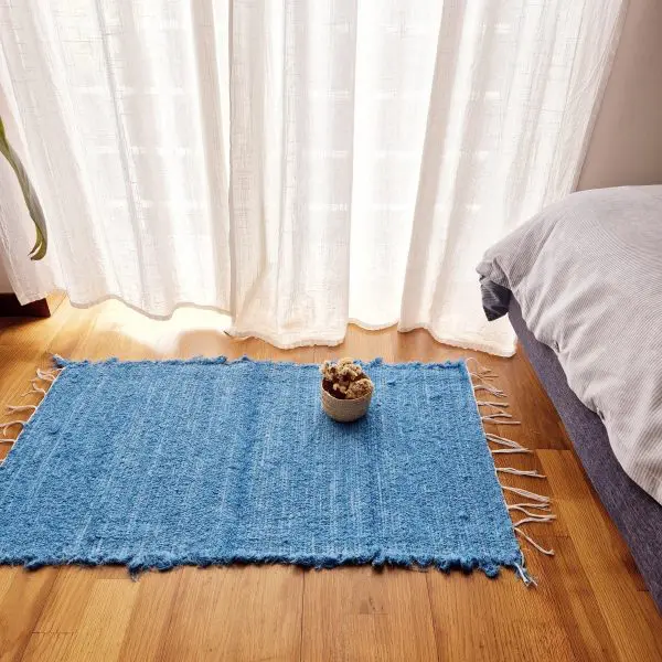 Small Blue Rug - 50x100cm - Soft Rug