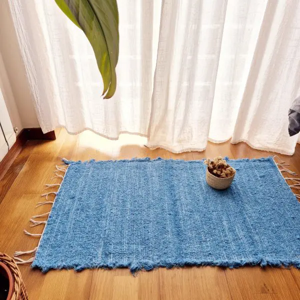 Small Blue Rug - 50x100cm - Soft Rug