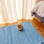 Small Blue Rug - 50x100cm - Soft Rug