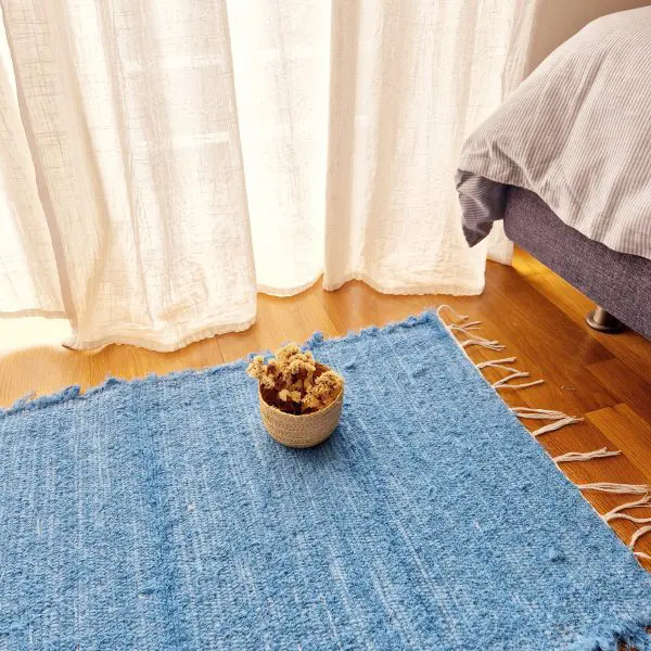 Small Blue Rug - 50x100cm - Soft Rug