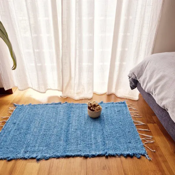 Small Blue Rug - 50x100cm - Soft Rug