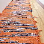 Runner Rug Orange Blue White - 50x200cm - Soft Rug