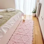 Runner Rug Light Pink Knotted - 50x200cm - Soft Rug
