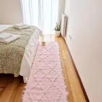 Runner Rug Light Pink Knotted - 50x200cm - Soft Rug
