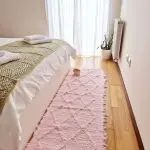 Runner Rug Light Pink Knotted - 50x200cm - Soft Rug