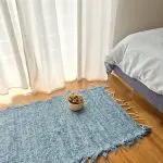 Small Steel Blue Rug - 50x100cm - Soft Rug