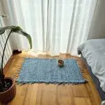 Small Steel Blue Rug - 50x100cm - Soft Rug