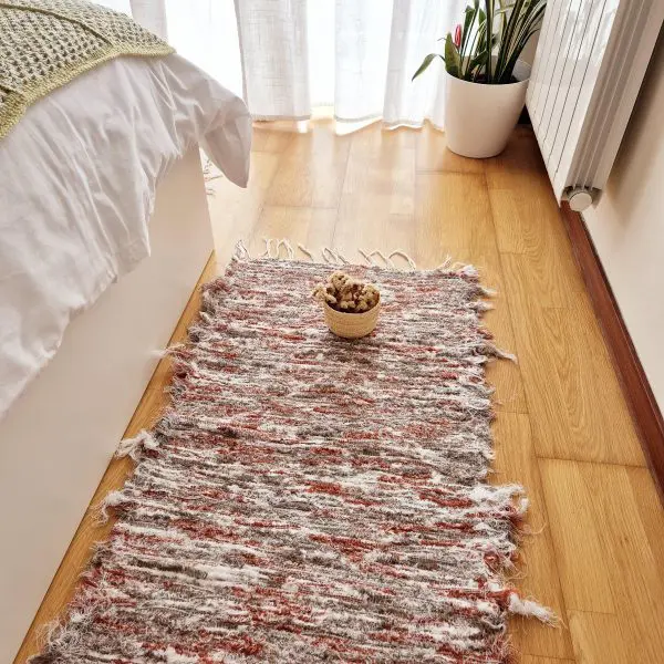 Runner Rug Taupe Terracotta White - 50x200cm - Soft Rug