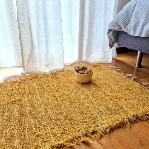 Small Dark Yellow Rug - 50x100cm - Soft Rug