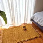 Small Dark Yellow Rug - 50x100cm - Soft Rug