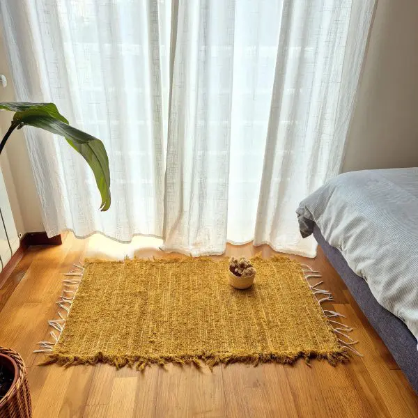 Small Dark Yellow Rug - 50x100cm - Soft Rug