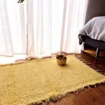 Small Light Yellow Rug - 50x100cm - Soft Rug