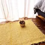 Small Light Yellow Rug - 50x100cm - Soft Rug