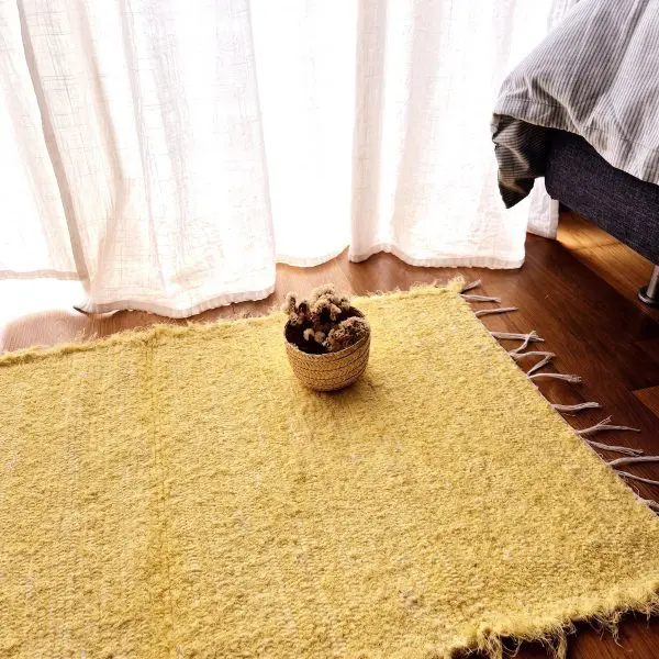 Small Light Yellow Rug - 50x100cm - Soft Rug