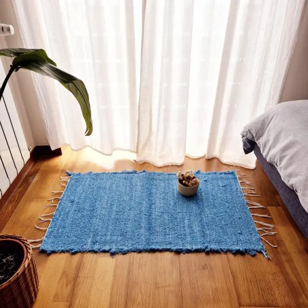 Small Blue Rug - 50x100cm - Soft Rug