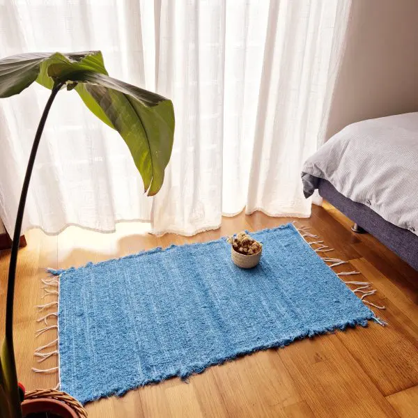 Small Blue Rug - 50x100cm - Soft Rug