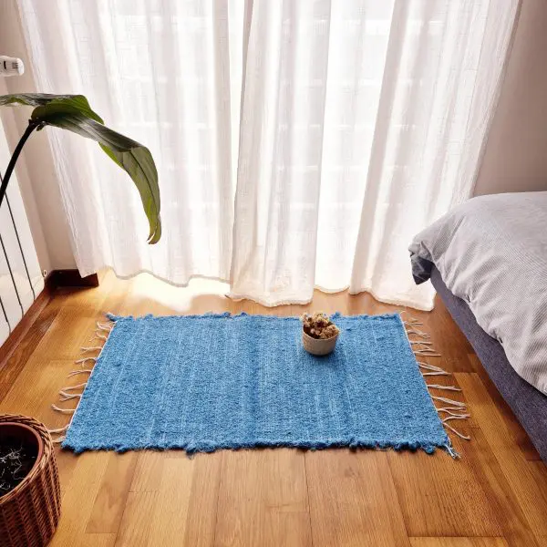 Small Blue Rug - 50x100cm - Soft Rug
