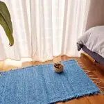 Small Blue Rug - 50x100cm - Soft Rug